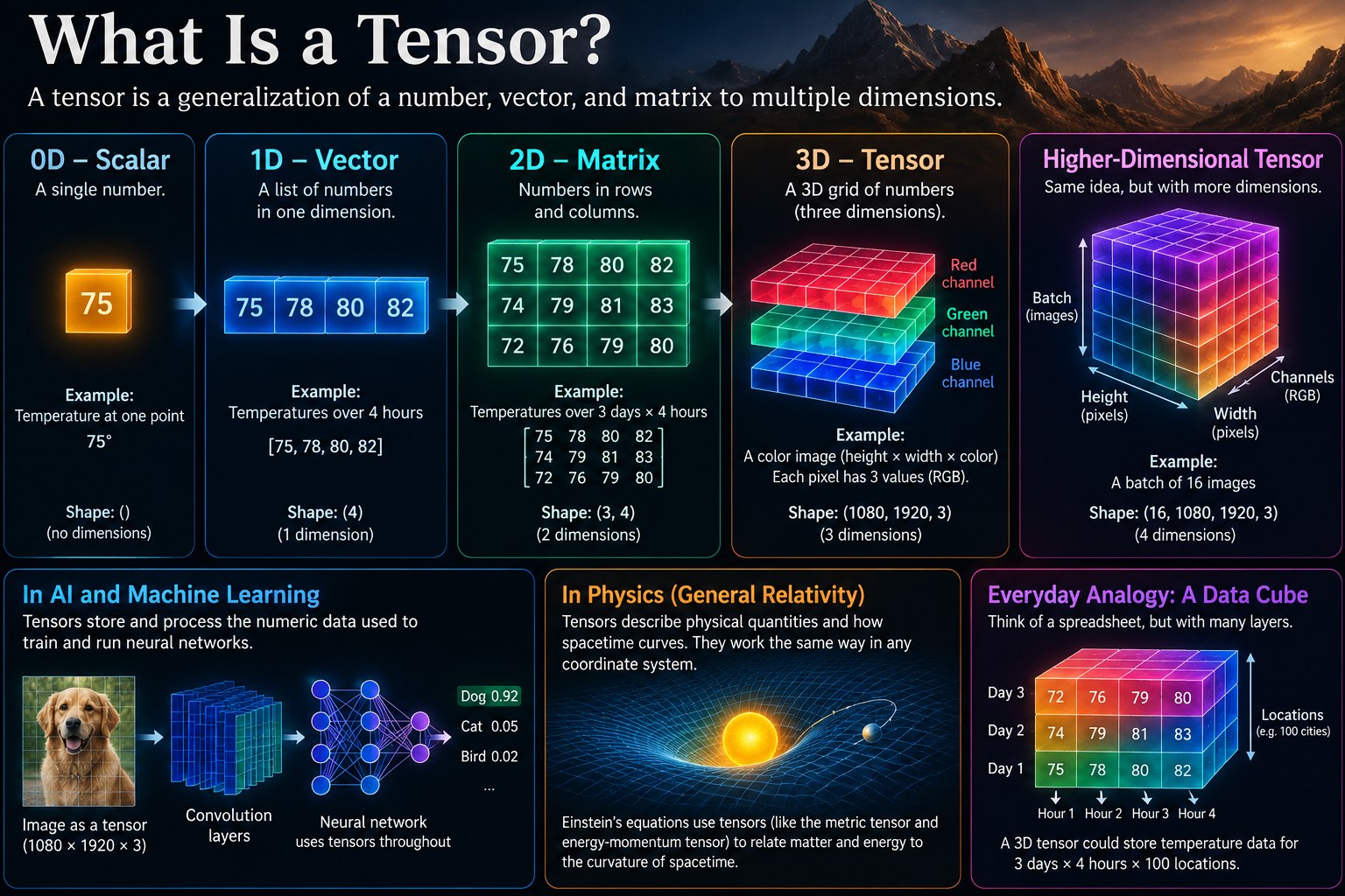 Diagram: what is a tensor